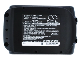 Аккумулятор Makita, BCL180F, BCL180W, BCL180ZW, 6000 мАч, 115,60 × 74,00 × 85,50 мм, CS
