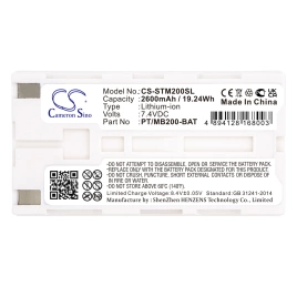 Аккумулятор Sato MB200, MB200i, MP350, 2600 mAh, CS