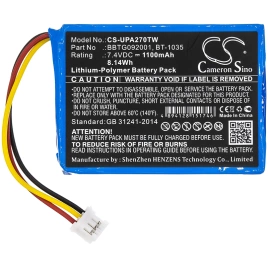 Аккумулятор Uniden Atlantis 270, 1100 mAh, CS