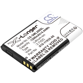 Аккумулятор Garmin, 010-01055-15, 010-02184-01, GLO, 1200 мАч, CS