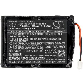 Аккумулятор Datamax ONeil MF2te, 1800 mAh, CS