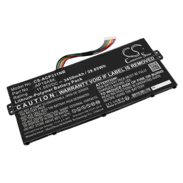 Аккумулятор Acer, Chromebook Spin 11 CP311-1HN-C3E3, Chromebook Spin CP311-3H-K1MC, Chromebook Spin CP311-2HN-C2GR, 3450 мАч, CS