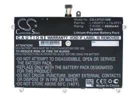 Аккумулятор Lenovo, Yoga 2 11, Yoga 2 11 11.6", Yoga 2 11-59417913, 4600 мАч, CS