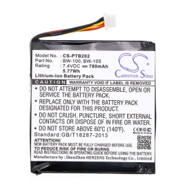 Аккумулятор Brother MW-100, MW-140BT, MW-145BT, 780 mAh, CS