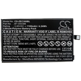 Аккумулятор ТСД Zebra (Motorola, Symbol) EC30, 1100 mAh, CS