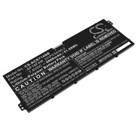 Аккумулятор Acer, Chromebook 714 CB714-1WT-53FX, Chromebook 715 CB715-1WT-39HZ, Chromebook 715 CB715-1WT-57H9, 6800 мАч, CS