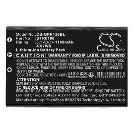 Аккумулятор ТСД Opticon H13, OPH-1003, OPH-1004, OPH-1005, OPH-3000, OPH-3001, OPL-9815, PX001, 1100 mAh, CS