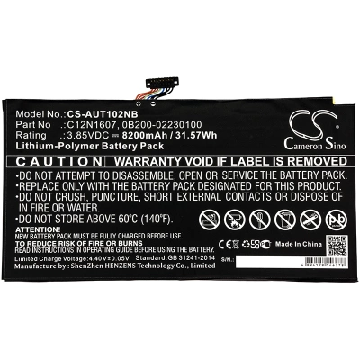 Аккумулятор Asus, Transformer Mini, T102H, T102HA, 8200 мАч, CS фото 2