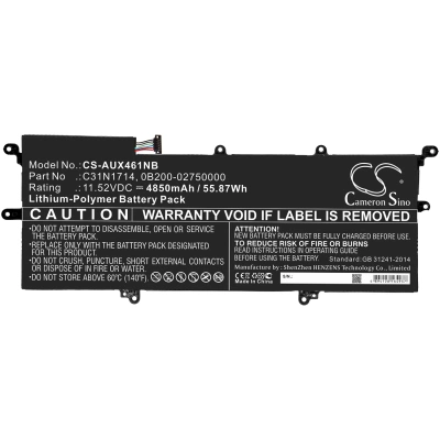 Аккумулятор Asus, ZenBook Flip 14 UX461UA-M00540, UX461FN-1C, ZenBook Flip UX461UA-E1087R, 4850 мАч, CS фото 4