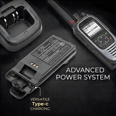 Аккумулятор Icom, IC-F3400, IC-F3400D, IC-F3400DP, 3300 мАч, CS фото 5