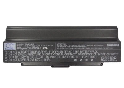 Аккумулятор Sony, VAIO VGN-AR41E, VAIO VGN-AR41L, VAIO VGN-AR41M, 6600 мАч, CS фото 2