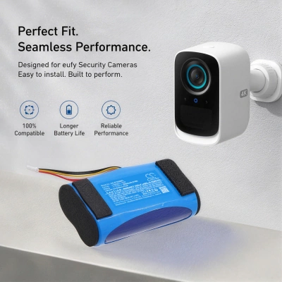Аккумулятор Eufy, 3C S300 Cam, 4G LTE Outdoor, S300 eufyCam, 10000 мАч, CS фото 2