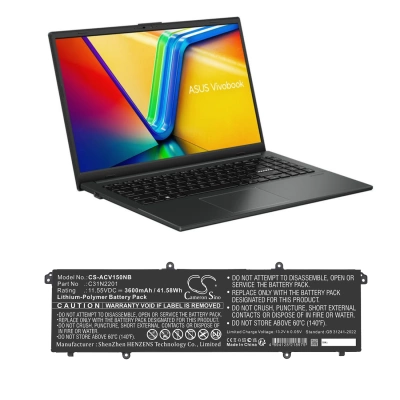 Аккумулятор Asus, E1504FA-BQ038W, E1504FA-BQ090, E1504FA-BQ204W, 3600 мАч, CS фото 2
