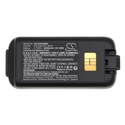 Аккумулятор ТСД Intermec (Honeywell) CK3, CK3A, CK3B, CK3C, CK3C1, CK3N, CK3N1, CK3R, CK3X, CK62, CK65, CK67, CK75, EDA60K, EDA61K 6800 mAh, CS фото 2