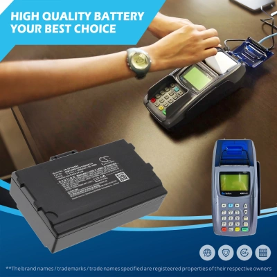 Аккумулятор VeriFone, Nurit 8040, Nurit 8400, Nurit 8400 PCI COMPLIANT, 3400 мАч, CS фото 3