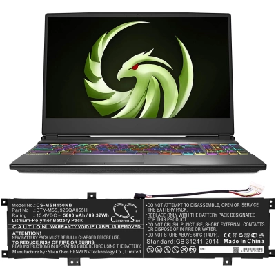 Аккумулятор MSI, Alpha 15 A3DDK, Alpha 15 A4DEK, Alpha 15 B5EEK, 5800 мАч, CS фото 5