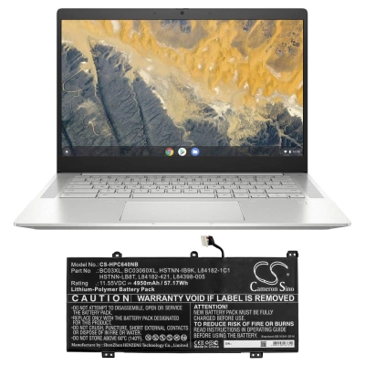 Аккумулятор HP, Pro C640 Chromebook, Chromebook X360 14C, Chromebook X360 14C-CA0053DX, 4950 мАч, CS фото 3
