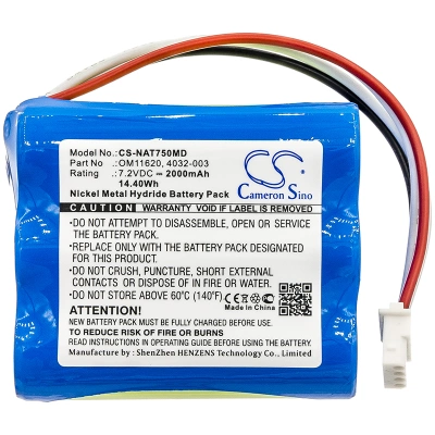 Аккумулятор BCI | Nonin, 7500 Pulse Oximeter, 2000 мАч, CS фото 4