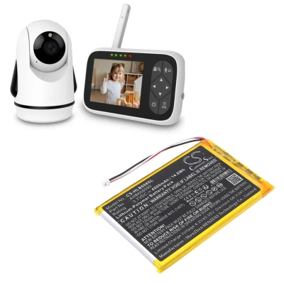 Аккумулятор HelloBaby, HB6081 Video Baby Monitor, HB6256 2.4GHz Digital Wireless Video Baby Monitor, 4000 мАч, CS фото 4