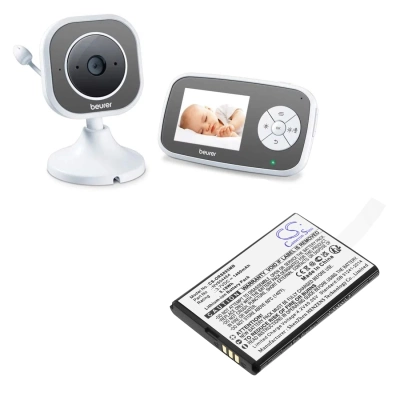Аккумулятор Lionelo | Beaba | Beurer | Oricom, Babyline 8.1, Babyphone Audio Simply Zen+, BY 110, 1400 мАч, CS фото 3