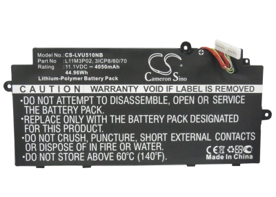 Аккумулятор Lenovo, IdeaPad U510, Ideapad U510 59-349348, IdeaPad U510-MBM66GE, 4050 мАч, CS фото 6