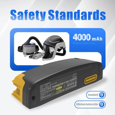 Аккумулятор 3M, TR-300+ Powered Air Respirator, TR-800 PAPR, Versaflo Intrinsically Safe, 4000 мАч, CS фото 3
