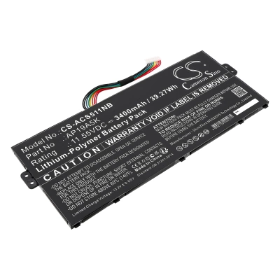 Аккумулятор Acer, Chromebook Spin 511 R752T-C3M5, Chromebook Spin 511 R752T-C6LD, Chromebook Spin 511 R752T-C2YP, 3400 мАч, CS фото 1