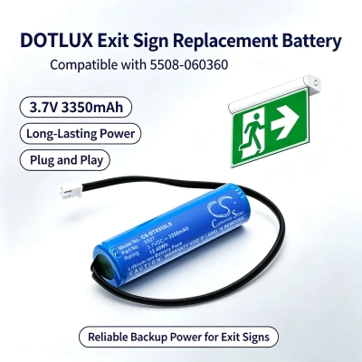 Аккумулятор DOTLUX, EXITflip 8H, EXITflip 3H Cinema, 5508-060360, 3350 мАч, CS фото 5