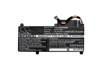 Аккумулятор Lenovo, ThinkPad E450, ThinkPad E450 20DC003WUS, ThinkPad Edge E450 i7-5500U, 4400 мАч, CS фото 3