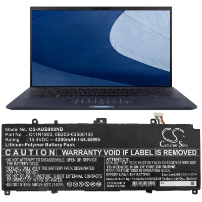 Аккумулятор Asus, ExpertBook B9450, B9450FA-BM0160R, B9450FA-BM0193R, 4200 мАч, CS фото 3