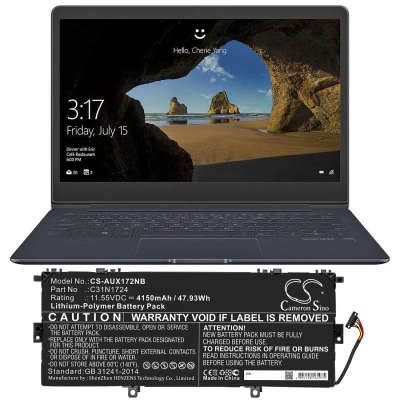 Аккумулятор Asus, ZenBook 13 UX331UN-EG011T, U3100FAL, ZenBook 13 UX331FAL-EG075T, 4150 мАч, CS фото 3