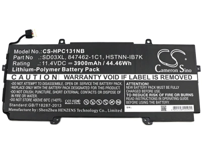 Аккумулятор HP, Chromebook 13 G1, Chromebook 13 G1(W4M19EA), Chromebook 13 G1-X8C55US, 3900 мАч, CS фото 4