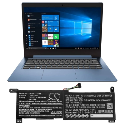 Аккумулятор Lenovo, IdeaPad 1-11ADA05(82GV), IdeaPad 1-14ADA05 82GW002QAU, IdeaPad 1-14ADA05(82GW), 4500 мАч, CS фото 4
