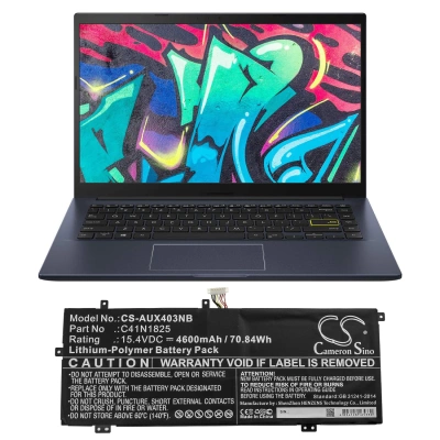 Аккумулятор Asus, VivoBook 14 X403FA-EB123T, I403FA-2C, X403FA-EB011T, 4600 мАч, CS фото 3