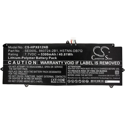 Аккумулятор HP, Pro X2 612 G2 (1LA51UT), Pro X2 612 G2 (1FX32LT), Pro X2 612 G2 (L5H64EA), 5300 мАч, CS фото 4