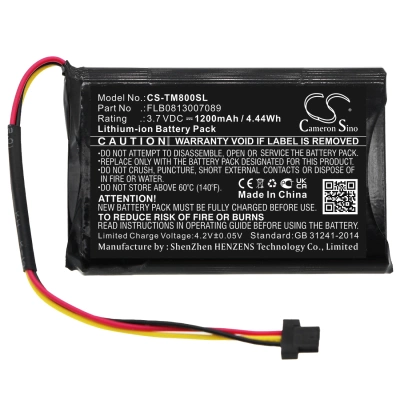 Аккумулятор TomTom, One XL Traffic, One XL Europe Traffic, XL 30 Series, 1200 мАч, CS фото 4