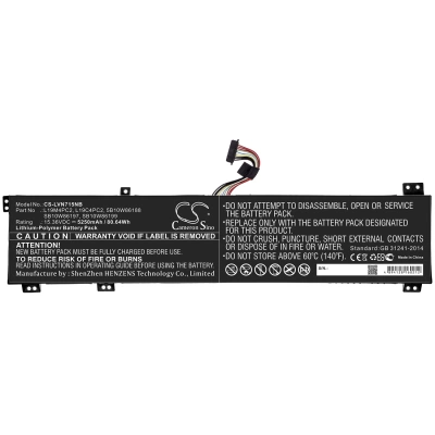 Аккумулятор Lenovo, Y9000K 2020, Legion 7 15, Legion 7I 15IMH, 5250 мАч, CS фото 3