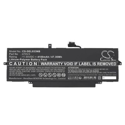 Аккумулятор Dell, Latitude 9330, Latitude 9330 2-in-1, Latitude 9330 4JG2Y, 4100 мАч, CS фото 3