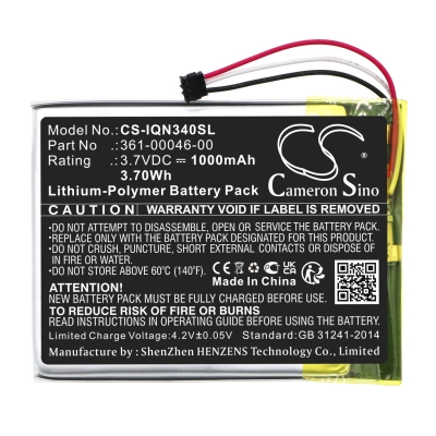 Аккумулятор Garmin, Dash Cam 20, Nuvi 3400, Nuvi 3450, 1000 мАч, CS фото 4