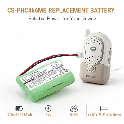 Аккумулятор Philips, SBC-SC477, SBC-SC466, SBC-SC487, 1200 мАч, CS фото 4