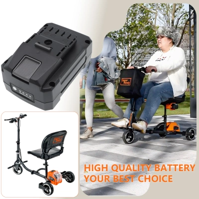 Аккумулятор SuperHandy, 3 Wheel Power Mobility Scooter Plus, 4 Wheels Folding Mobility Scooter, 330 LBS Portable Whee, 2000 мАч, CS фото 3