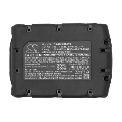 Аккумулятор Atlas Copco | NovoPress | Milwaukee | Fromm | Berner | Geberit, LokTor H18, LokTor P18T, LokTor P18TX, 4000 мАч, CS фото 3