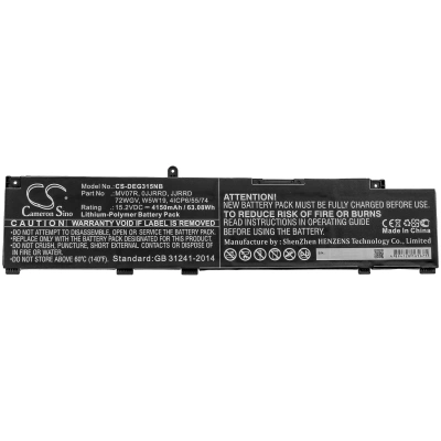 Аккумулятор Dell, G3 15 3500 GN3500EDFSS, G5 5590, G3 15 3500 WDP8D, 4150 мАч, CS фото 5