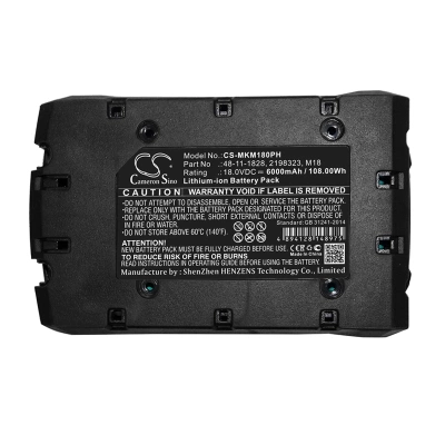 Аккумулятор Atlas Copco | Milwaukee | Geberit | Fromm | NovoPress | Berner, LokTor H18, LokTor P18T, LokTor P18TX, 6000 мАч, CS фото 4