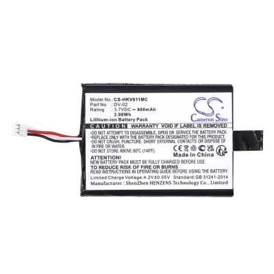 Аккумулятор Hikvision, DS-MH611, iDS-TCO100F, 800 мАч, CS фото 4