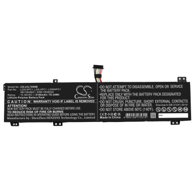 Аккумулятор Lenovo, Legion 7 16ACHg6 82N6005WMB, Legion 5 Pro 82JD000ERK, Legion 5 Pro 82JD001SSB, 5100 мАч, CS фото 2
