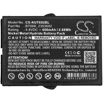 Аккумулятор IKUSI TM70/1, TM70/2, RAD-TS, RAD-TF transmitters, T71, T72 ATEX transmitters, 2303692, TM70, 600mAh, CS фото 1
