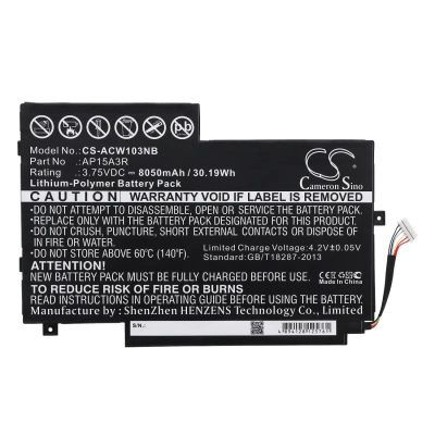 Аккумулятор Acer, Aspire Switch 10E, SW3-013, SW3-013-1566, 8050 мАч, CS фото 2