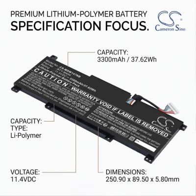 Аккумулятор MSI, Modern 14 C7M-044XES, Modern 14 C7M-046NL, Modern 14 C7M-047BE, 3300 мАч, CS фото 3