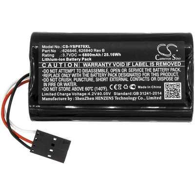 Аккумулятор YSI, ProDSS, 626870-1, 626870-2, 6800 мАч, CS фото 3